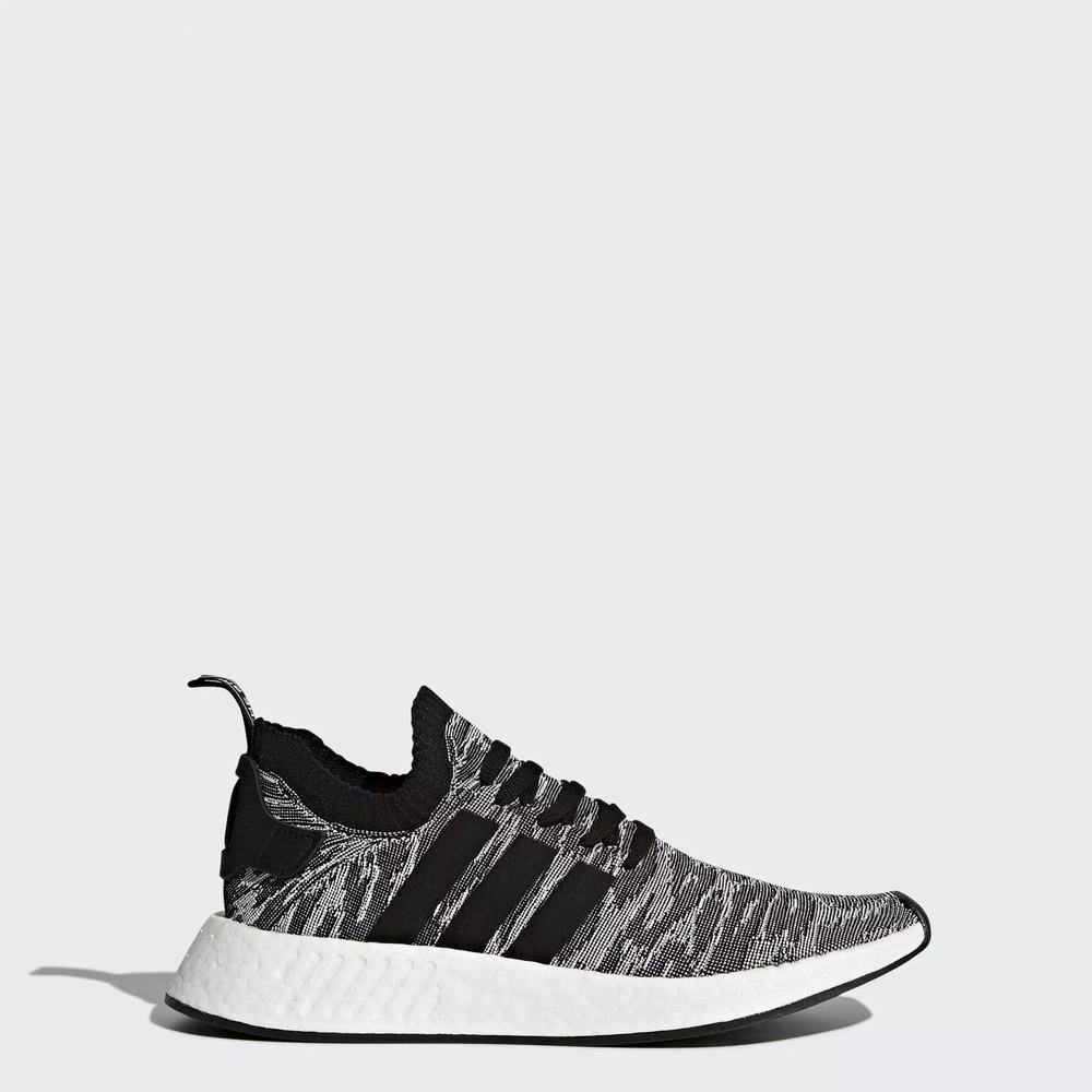 Adidas NMD R2 Primeknit Tenis Negros Para Hombre (MX-70709)